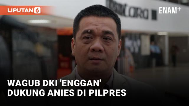 Wagub DKI Jakarta Pilih Prabowo Ketimbang Anies Baswedan