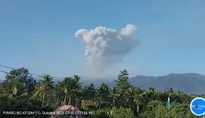 Gunung Dukono Erupsi Dahsyat 2.300 Meter
