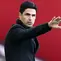 Perjalanan Mikel Arteta saat melatih Arsenal di musim ini bisa mengalami pasang surut. Sempat terpuruk di awal musim, Arteta akhirnya menemukan formula terbaiknya untuk membalikkan keadaan. Terbukti, saat ini The Gunners berhasil menempati peringkat ke-4 klasemen Liga Inggris. (AFP/Pool/Tim Keeton)