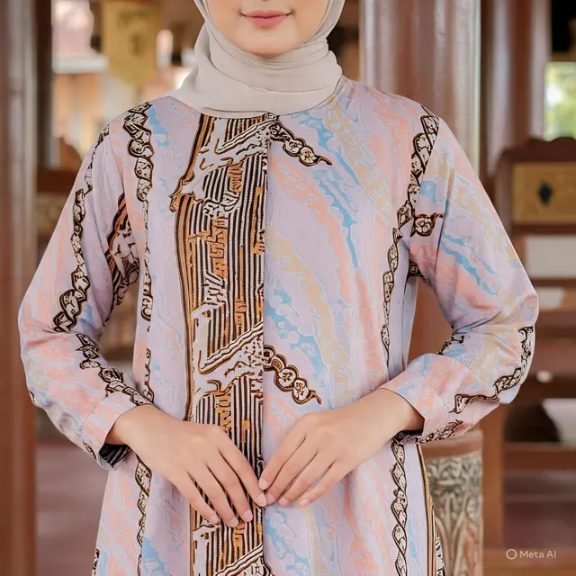 Model Gamis Batik Rayon Premium Elegan