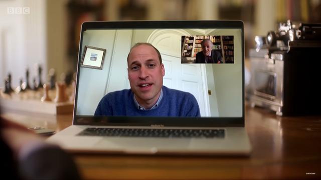 Pangeran William muncul dalam acara Big Night In yang tayang di BBC bersama aktor Stephen Fry. (Tangkapan Layar Youtube BBC)