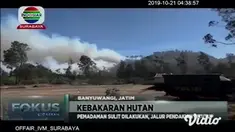 Kebakaran Gunung Ranti Banyuwangi hingga saat ini tak juga padam. Berdasarkan pantauan di lapangan, api semakin membesar hingga merangsek ke sisi bagian timur Gunung Ranti.