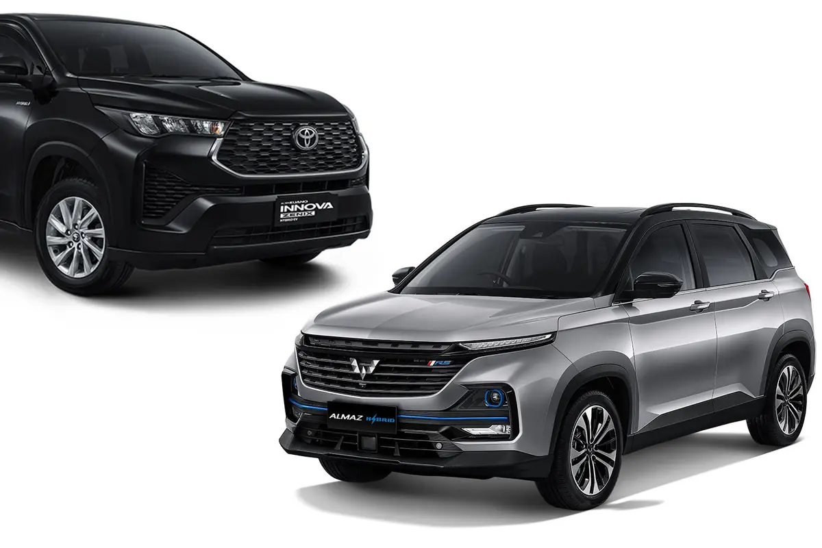 Toyota Kijang Innova Zenix G Hybrid dan Wuling Almaz Hybrid