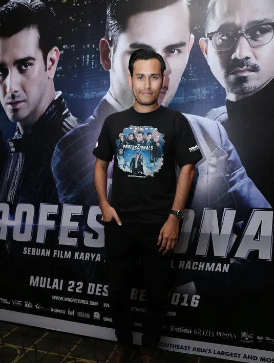 Menurut Arifin, kisah film ini sangat menarik lantaran baru pertama kali ada di Indonesia. Film bertajuk ‘The Professional’ ini mengangkat kisah perampokan dan juga pengkhianatan antar sahabat. (Galih W. Satria/Bintang.com)