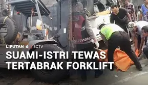 Suami-Istri Tewas Tertabrak Forklift