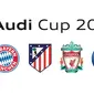 Logo klub-klub peserta Audi Cup 2017. (Bayern Munchen). 