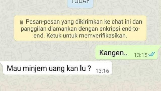 7 Chat Kocak Bilang Kangen Ke Orang Ini Ujungnya Bikin Sedih
