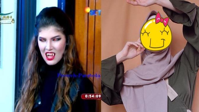 6 Gaya Berhijab Mikaila Patritz Ratu Vampir Di Sinetron Ggs Cantik Memesona Hot Liputan6 Com
