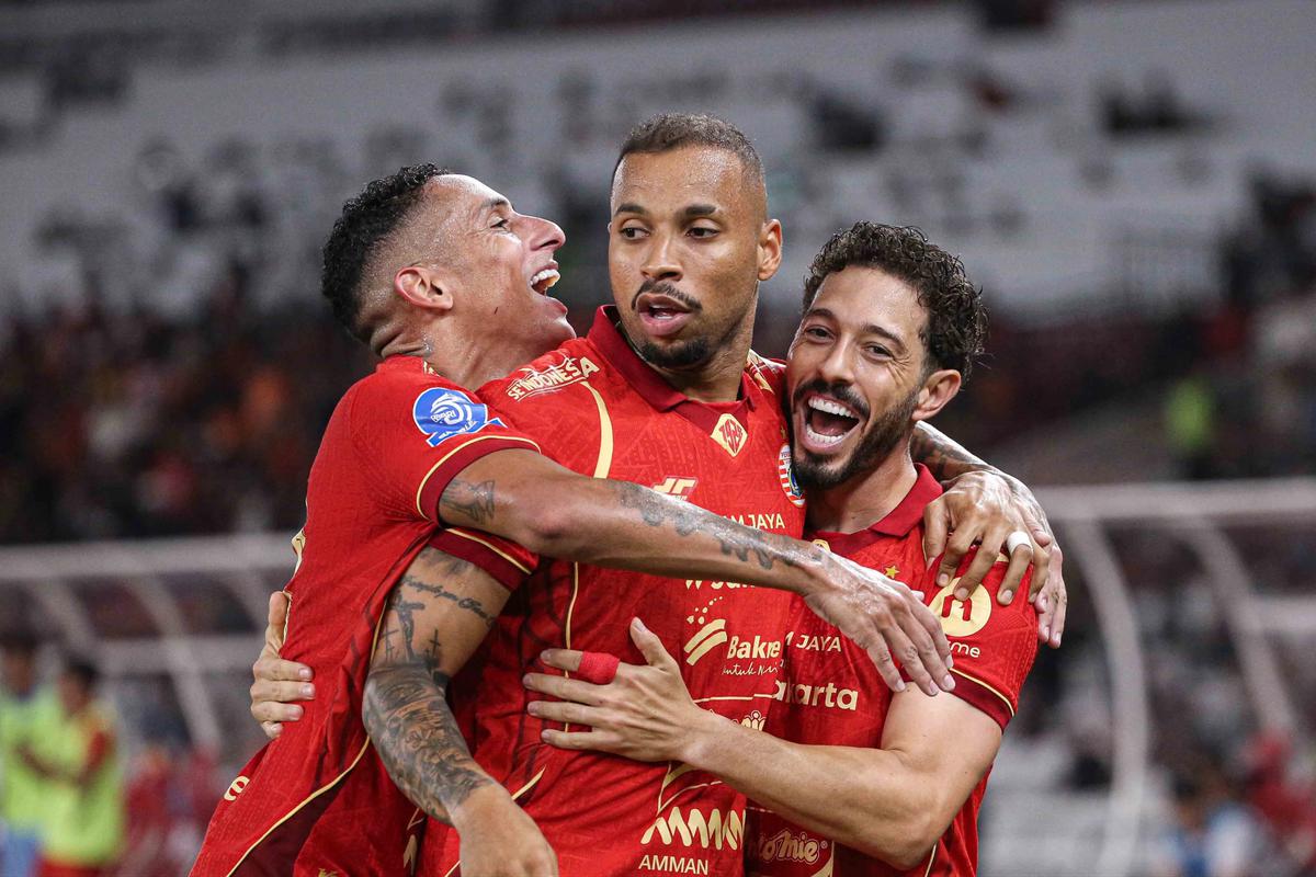 FOTO: Persija Jakarta Jaga Peluang Juara Usai Tekuk Persis Solo