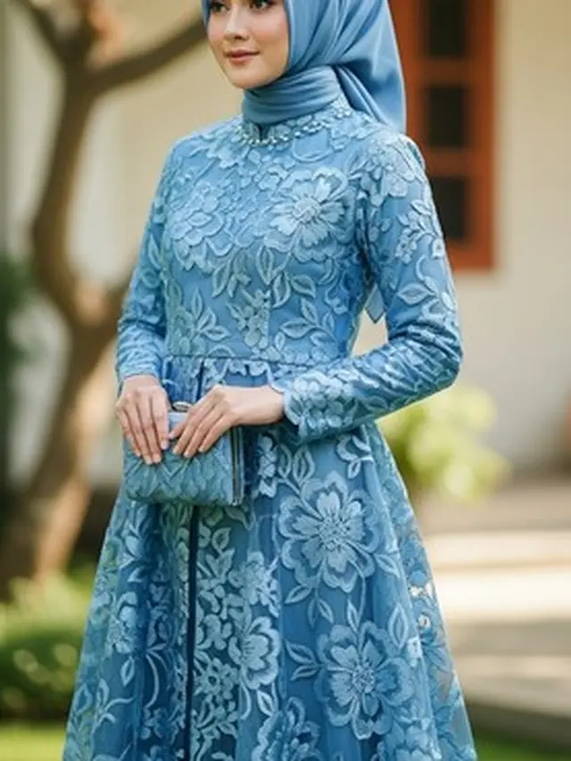 gamis brokat 2025 (Liputan6.com/Gemini.ai)