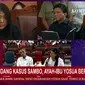 Screenshot sidang ke-3 Ferdy Sambo dan Putri Candrawathi. (Sumber: Youtube Kompas TV)