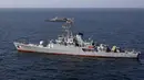 China mengirim kapal Nanning untuk terlibat dalam latihan ini. Media pemerintah China, Global Times, fokus dari latihan ini adalah menjaga keamanan maritim, perdamaian regional, dan memperkuat kerja sama. (Iranian Army office/AFP)