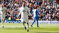 Isco mencetak dua gol untuk membawa Real Madrid unggul 4-0 atas Granada pada 45 menit pertama dalam lanjutan Liga Spanyol di Santiago Bernabeu, Sabtu (7/1/2017) malam WIB. (/twitter.com/realmadrid)