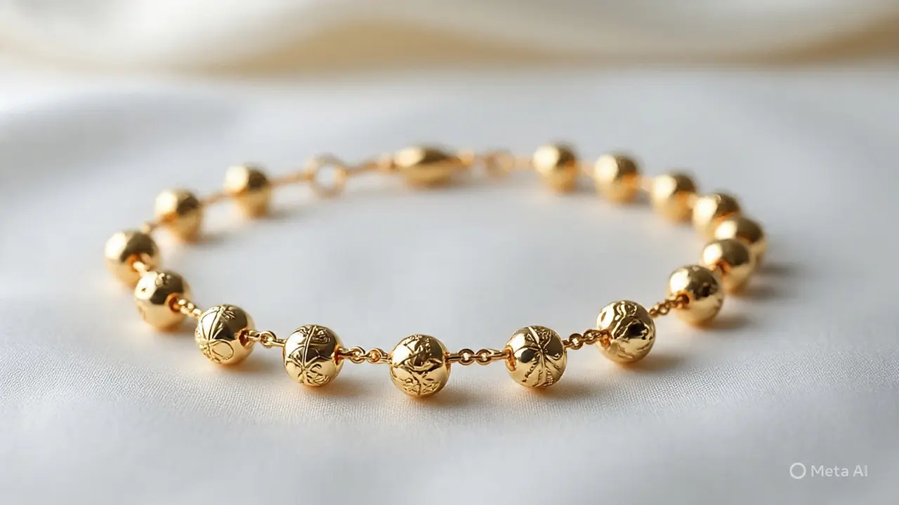 Gelang Emas Charm Mini 2025 untuk Muslimah