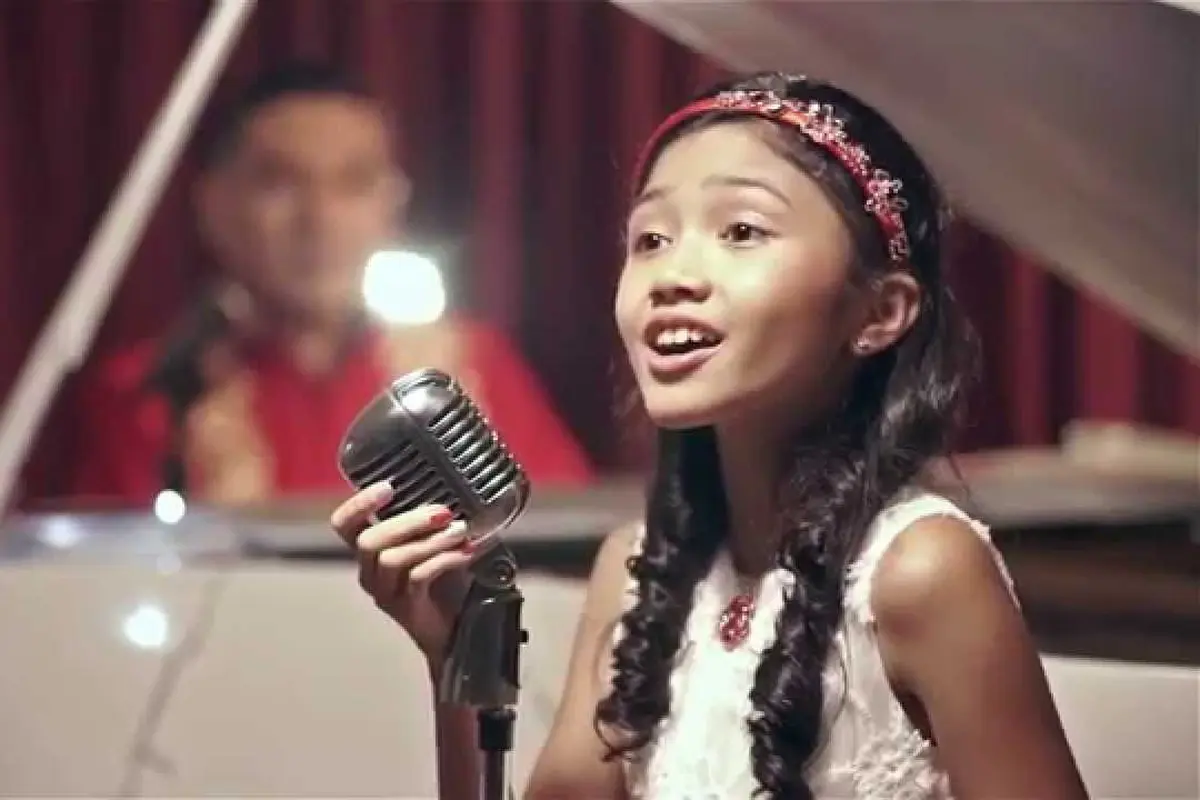 Artis cilik Indonesia, Christabelle Grace Marbun. (Screen Grab)
