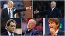 Berikut ini para mantan pemain Serie A yang sukses sebagai Pelatih. Diantaranya Antonio Conte, Zinedine Zidane dan Carlo Ancelotti. (Foto Kolase AP dan AFP)