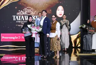 Nadila Nurfaiza sebagai Pemenang Kedua Tata Wastra 2025./copyright fimela/budy santoso