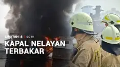 Sedikitnya tiga kapal nelayan yang bersandar di Dermaga Mangrove Kali Adem, Muara Angke, Pluit, Penjaringan, Jakarta Utara, terbakar. Diduga penyebabnya akibat korsleting dari salah satu kapal yang sedang diperbaiki.