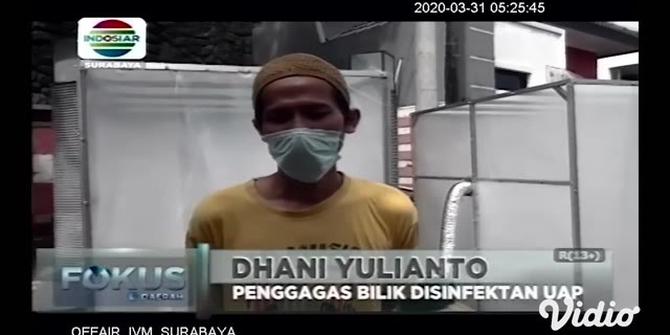 VIDEO: Inisiatif Warga Perumahan di Sidoarjo Sediakan Bilik Disinfektan Uap