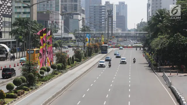 Libur Pilkada Jalanan di Ibu Kota Jakarta Tampak Lengang