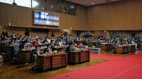 Proses pelantikan anggota DPRD Kota Bandung 2024-2029 di Gedung DPRD Kota Bandung, Jalan Sukabumi No.30 Kota Bandung, Senin, 5 Agustus 2024.