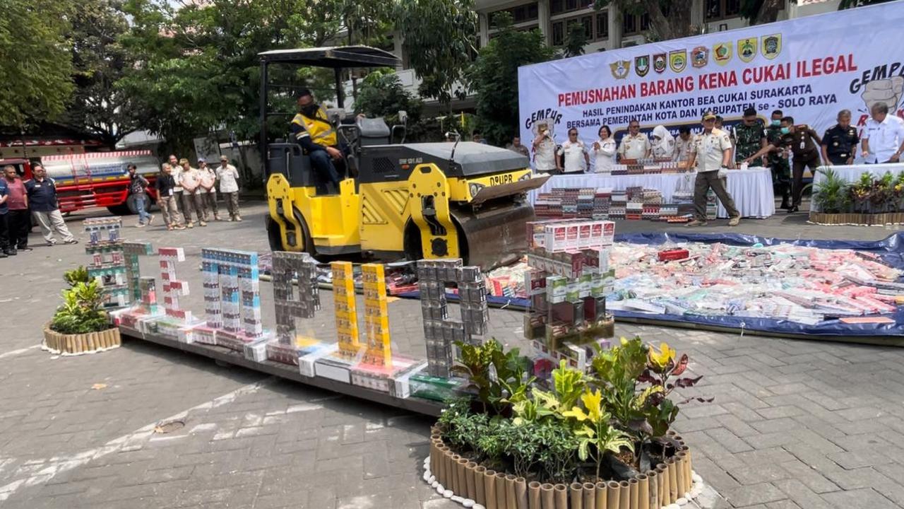 Modus Penyelundupan Rokok Ilegal di Solo, 16 Juta Batang Disita