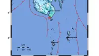 Gempa M 5,4 Guncang Pulau Karatung Sulawesi Utara