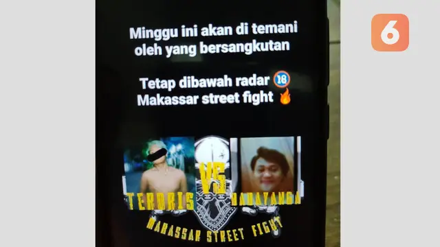 Tangkapan layar akun Instagram @makassarstreet_fight (Liputan6.com/Fauzan)