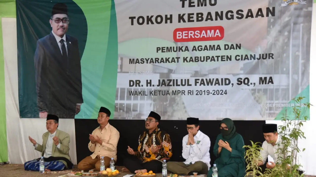 Wakil Ketua MPR Jazilul Fawaid bersilaturahmi ke Pondok Pesantren Nurul Hidayah Al Khadijah, Kabupaten Cianjur.