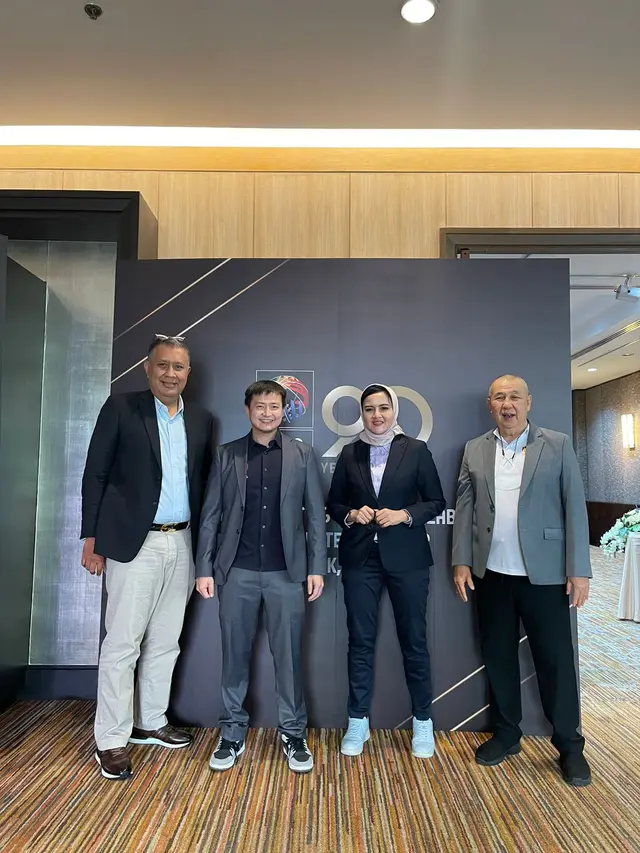 Perwakilan Indonesia di rapat koordinasi FIBA Asia dengan SEABA di Bangkok, Thailand pada 2-3 September 2022.