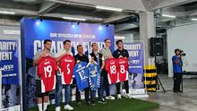 Persib Bandung bersama Asosiasi Pemain Profesional Indonesia (APPI) sukses menggelar Charity Event bertajuk Dari Sepakbola untuk Sumatera di Padel Plush, Kota Bandung, Jumat (9/9/2026). (Bola.com/M. Faqih)