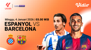 Live Streaming La Liga Pekan Ke-18: Espanyol vs Barcelona, Tayang di Vidio