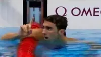Michael Phelps menorehkan rekor sebagai peraih medali emas terbanyak dalam sejarah Olimpiade, yakni 23 medali emas.