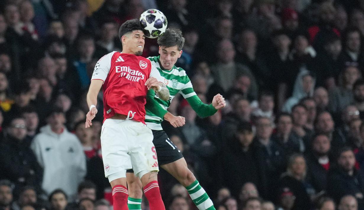 Hasil tanpa gol tersebut cukup membawa The Gunners lolos berkat keunggulan agregat 1-0, sekaligus memastikan mereka kembali menembus empat besar untuk musim kedua berturut-turut. (AP Photo/Kin Cheung)