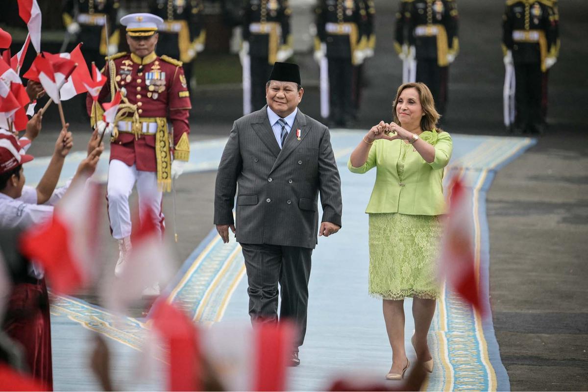 FOTO: Presiden Prabowo Sambut Presiden Peru di Istana Merdeka, Tegaskan Komitmen Perkuat Kerja Sama