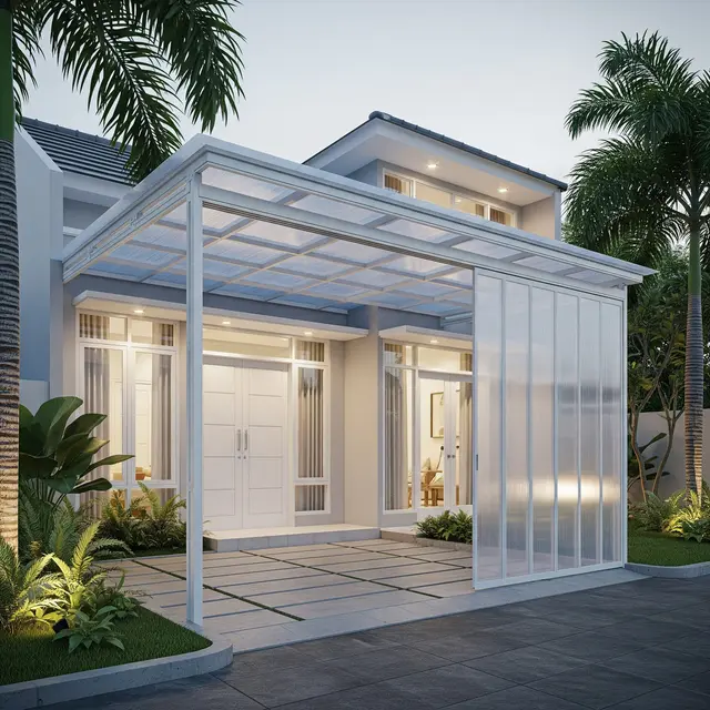 9 Model Carport Tertutup dengan Pintu Geser Otomatis, Solusi Modern Keamanan Rumah