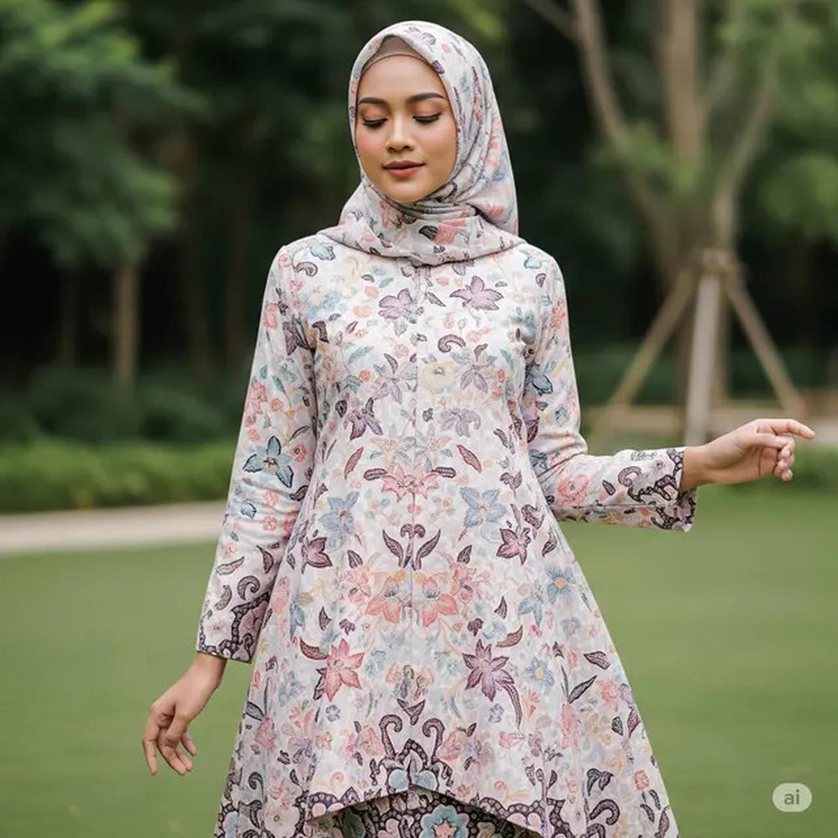 10 Gamis Muslimah Motif Bunga Besar Paling Adem 2025, Stylish &amp; Anti Gerah Sepanjang Hari