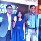 Peluncuran Samsung Galaxy J3 oleh Head of of Product Marketing IT & Mobile Samsung Electronics Indonesia Denny Galant (kiri) di Jakarta, Kamis (2/6/2016). (Liputan6.com/ Agustin Setyo Wardani)