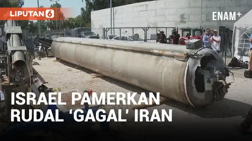 VIDEO: Israel Pamerkan Rudal Balistik Iran yang Berhasil Dicegat