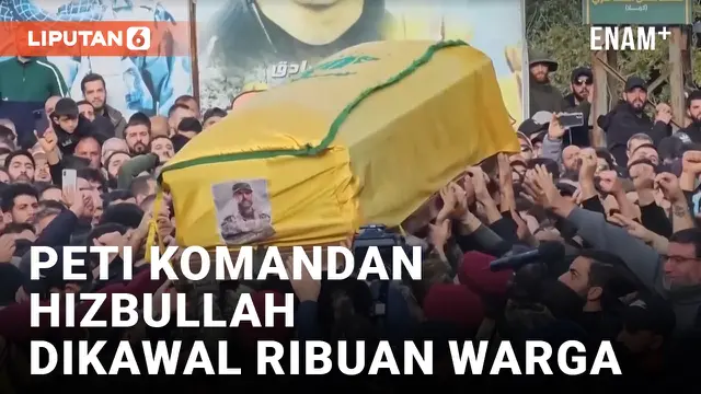 Ribuan Warga Lebanon Kawal Pemakaman Komandan Hizbullah Wissam al-Tawil