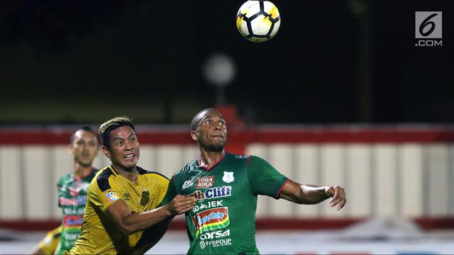 Babak Pertama, Bhayangkara FC Unggul 2-0 atas PSMS