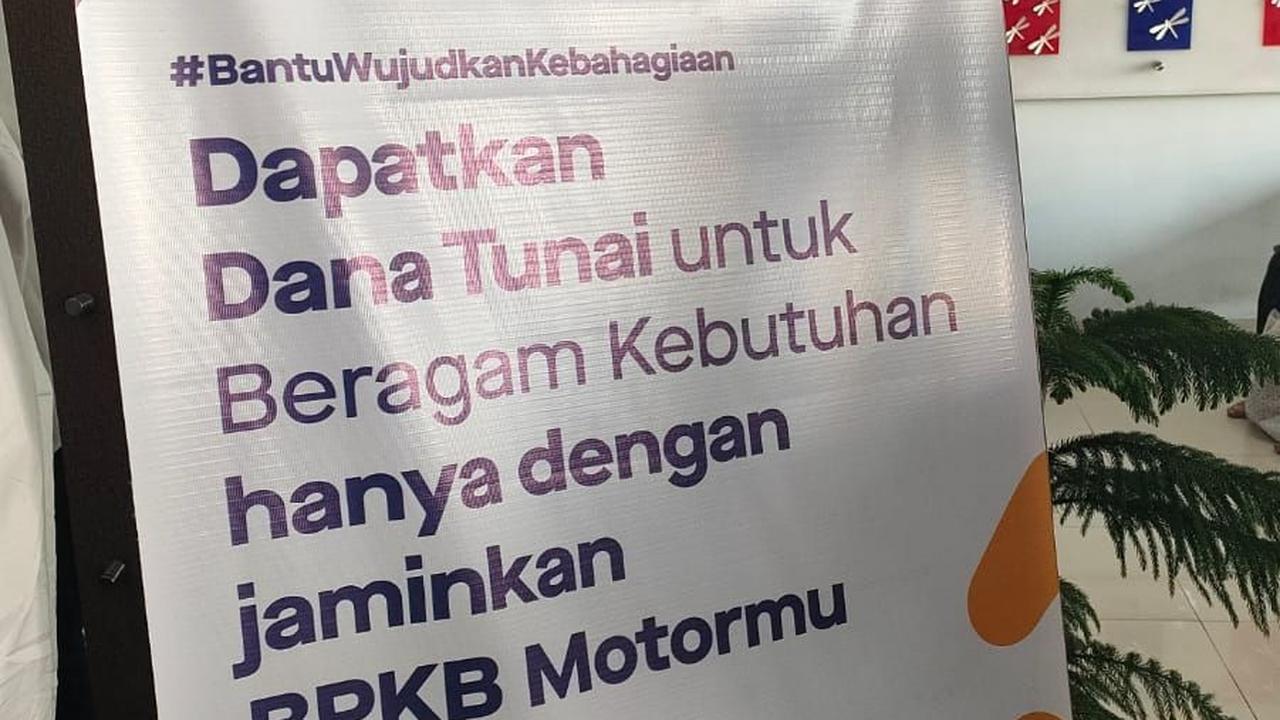 Dana tunai ditawarkan mulai Rp 8-20 juta tergantung BPKB sepeda motor. Tenor hingga 36 bulan.