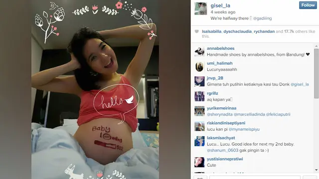 Cantiknya, Artis-artis ini Abadikan Moment Kehamilan