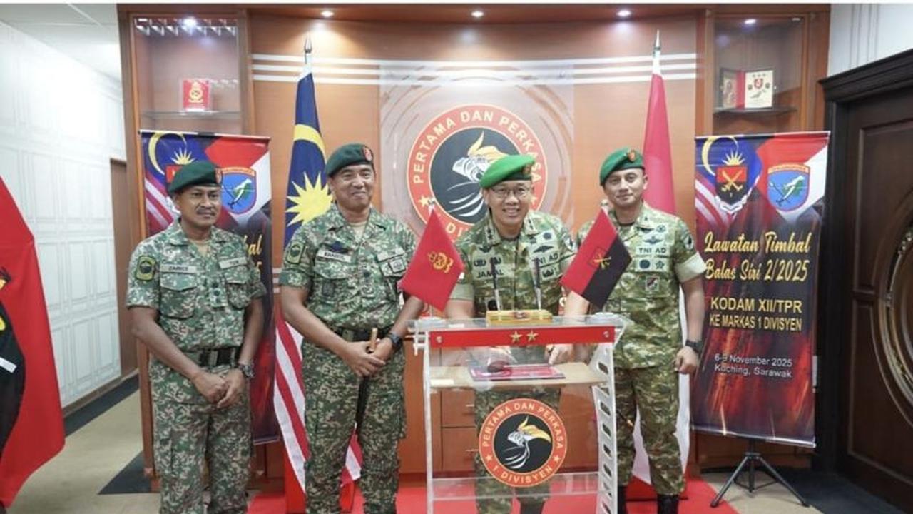 Perkuat Keamanan, Sinergi Kodam TDM Perbatasan Indonesia-Malaysia Berlanjut