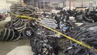 Gudang penadah motor hasil kejahatan di Jakarta Selatan. (merdeka.com/Nur Habibie)