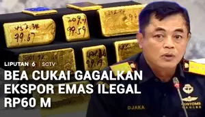 Bea Cukai Gagalkan Ekspor Emas Ilegal Rp60 M