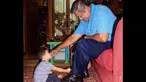 Menjadi Presiden tak menjadikan SBY jauh dari cucunya (22/06/2014)(Istimewa/Instagram@aniyudhoyono)