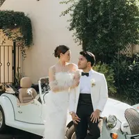 Aaliyah Massaid saat Prewedding Bertema Klasik Broadway. [@morden.co]