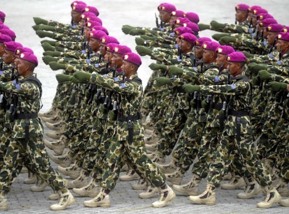 Aksi tiga pasukan elit di HUT TNI ke-70