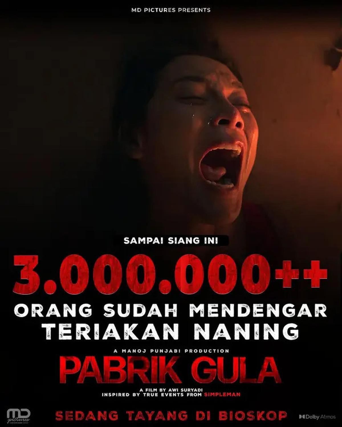 Film Pabrik Gula 3 Juta Penonton, Awi Suryadi Balik ke Tangga Box Office Setelah Kisah Tanah Jawa